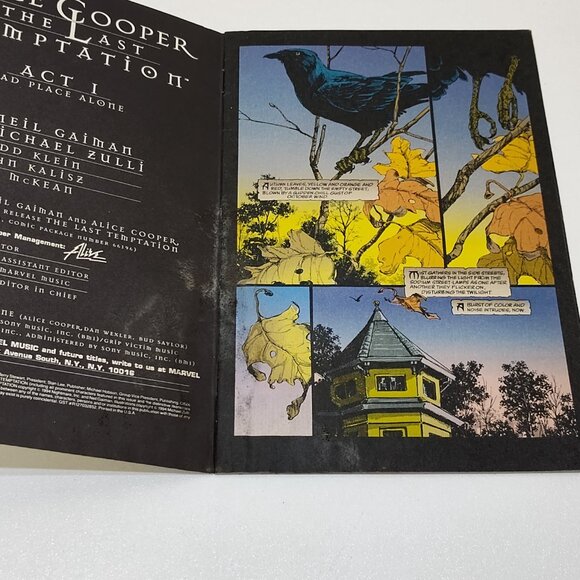 Alice Cooper "The Last Temptation" Book By Gaiman & Zulli 1st Printing 1994 VGC - Picture 7 of 9